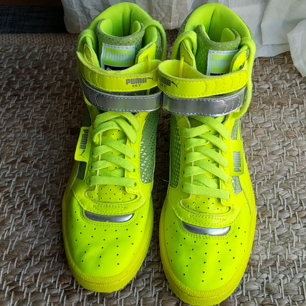 Puma Sky II Hi Futur Minimal Round Toe Leather Sne
